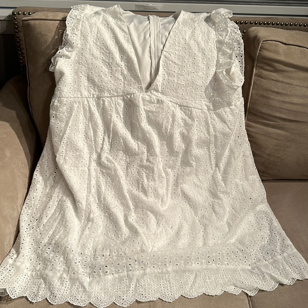 Lace Eyelet Dress - Picture 1 of 4